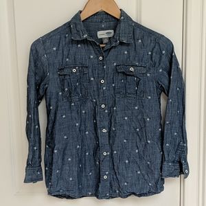 Floral Chambray button up shirt